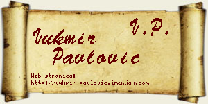 Vukmir Pavlović vizit kartica